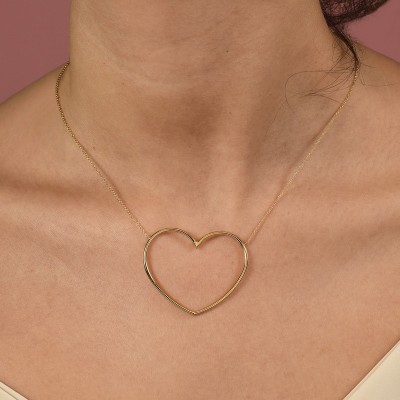 Collana con Cuore a filo in canna vuota [8a723745]