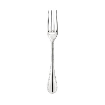 Forchetta dessert Perles placcata in argento [6baec1f1]