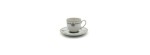 Set 12 tazze caffè con piattino Marquise Gray [06a91595]