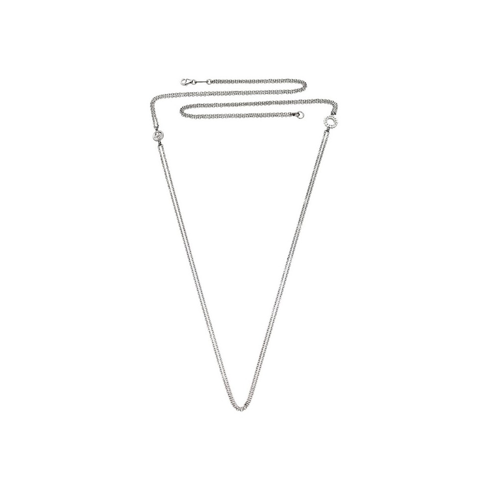 Collana 80cm Doppia Catena in Argento [4bda9ba4]