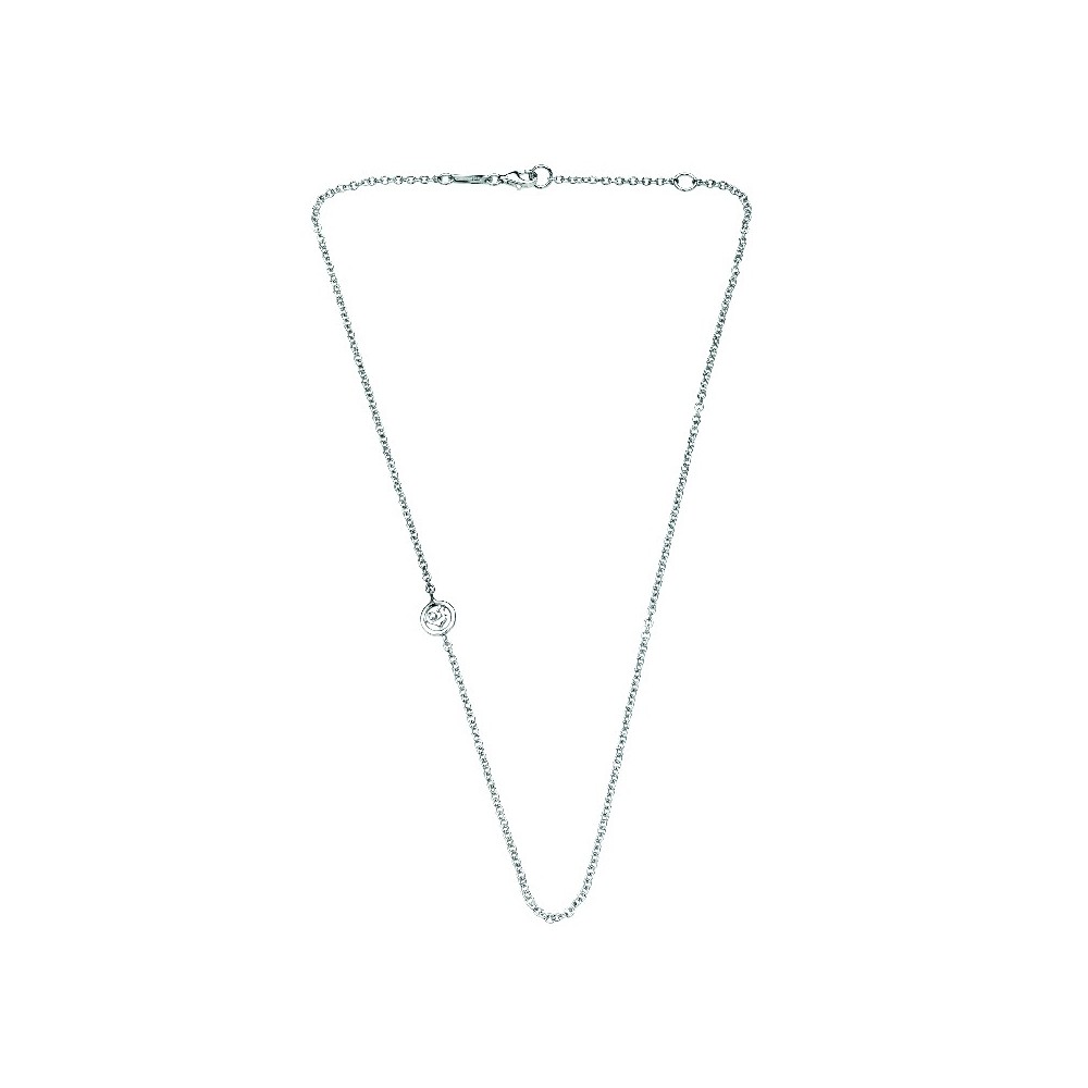 Catena Rolò Argento 45cm con Intercalari Galletto [d82deb58]