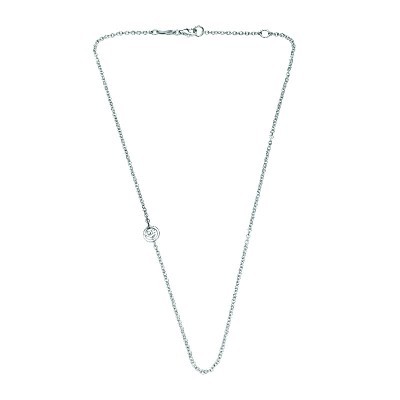 Catena Rolò Argento 45cm con Intercalari Galletto [d82deb58]