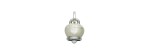 Ciondolo campanella grande argento smalto bianco [506ea482]