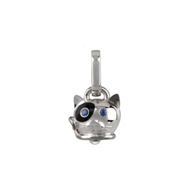 Ciondolo Gatto Micro in Argento e Smalto... [15cc2945]