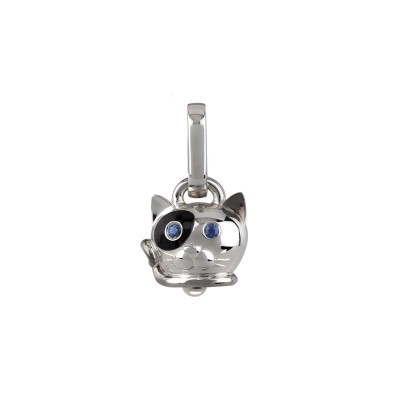 Ciondolo Gatto Micro in Argento e Smalto... [15cc2945]