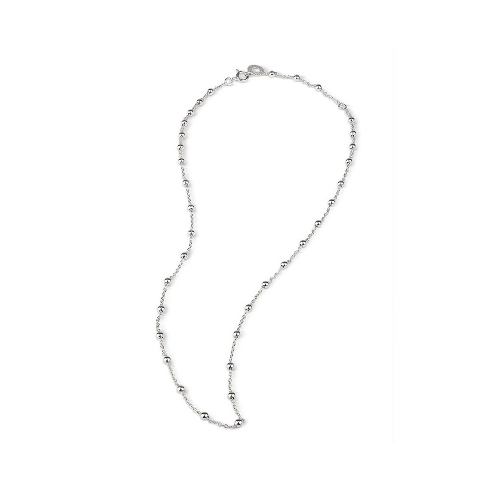 Collana Pallinata in Argento con Logo Pendente [e9d97dd0]