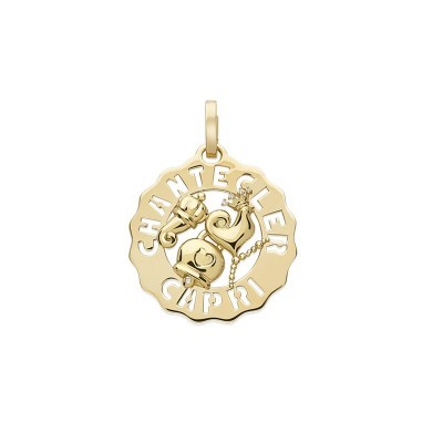 Ciondolo Logo piccolo oro giallo e diamanti [f3d7c3c6]