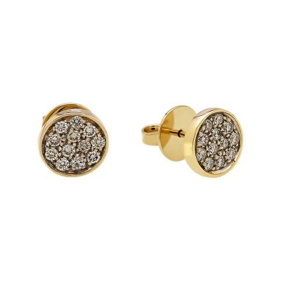 Orecchini Paillettes oro 18kt e diamanti [7b960381]