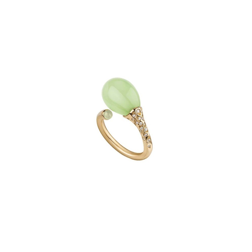 Anello Joyful in oro giallo diamanti e poire [5ed40ce2]