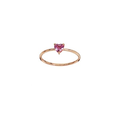Anello con zaffiro rosa a cuore [db7a60f9]