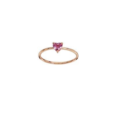 Anello con zaffiro rosa a cuore [db7a60f9]