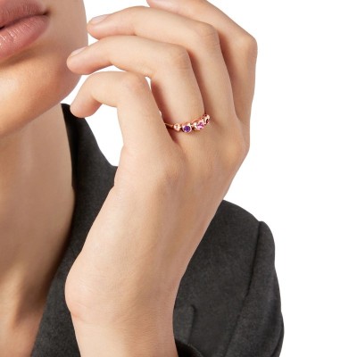 Anello Bollicine in oro rosa 9kt [c442ddb6]