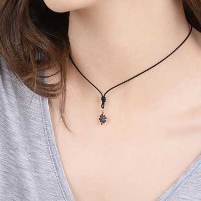 Ciondolo Quadrifoglio in Oro Rosa e Diamanti [2bacab4a]