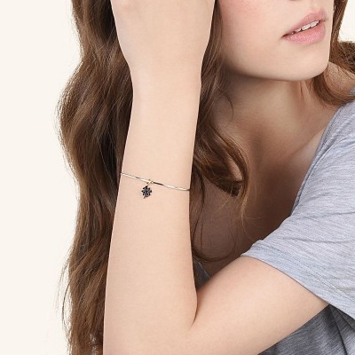 Ciondolo Quadrifoglio in Oro Rosa e Diamanti [9cb16a4e]