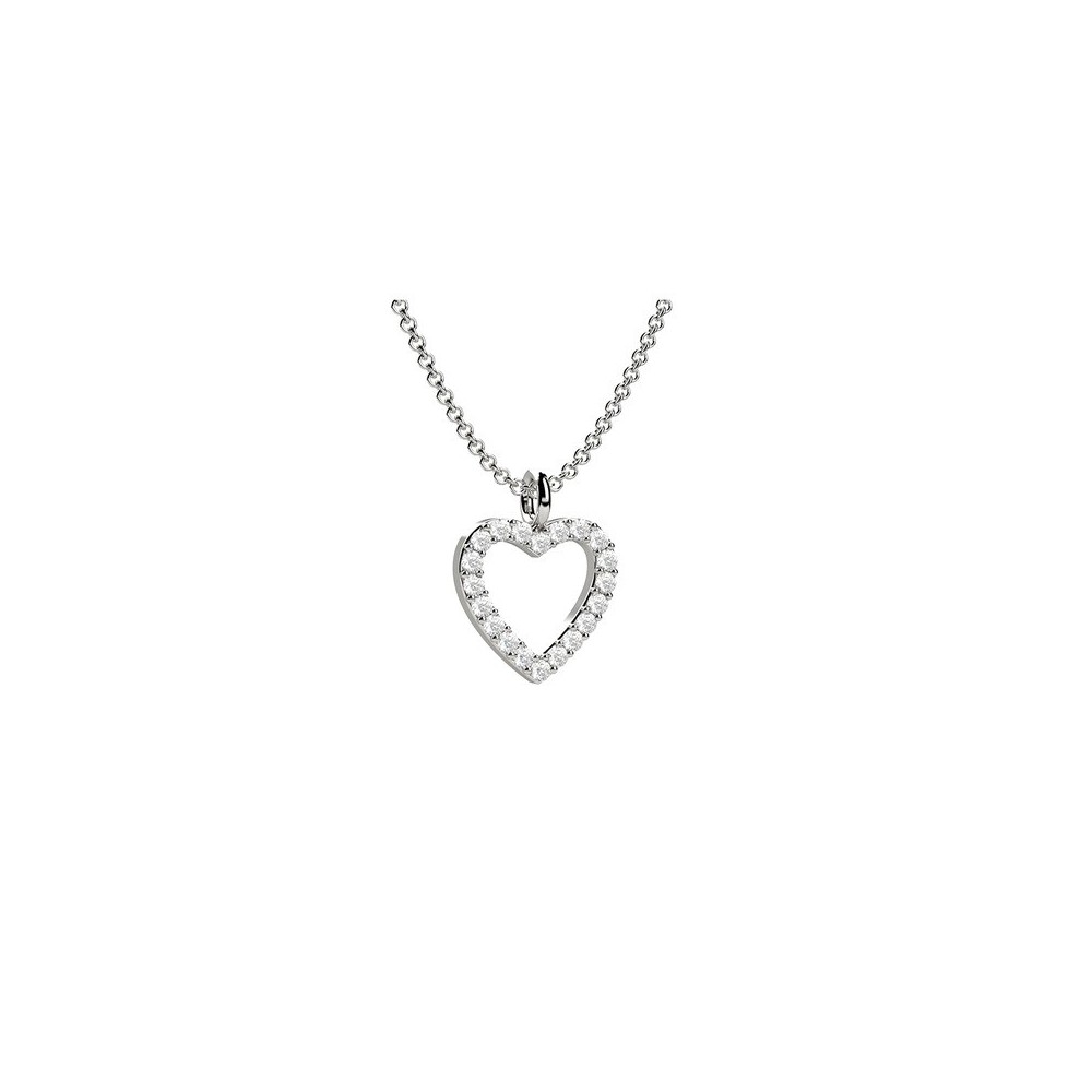 Pendente Cuore oro 18kt e diamanti [9bdd60ee]