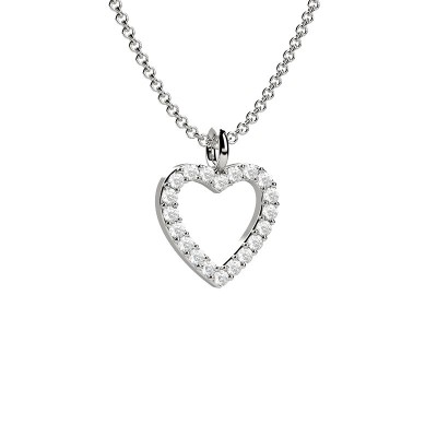 Pendente Cuore oro 18kt e diamanti [42fb23e3]