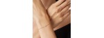 Bracciale in oro rosa 18kt lettera R [5d5cb1b6]