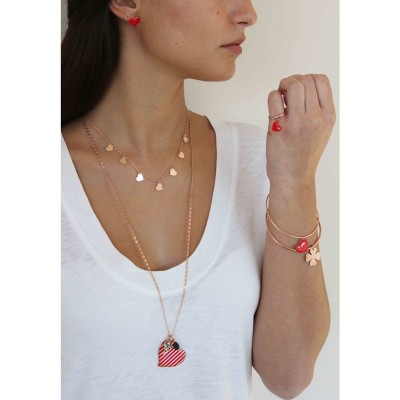 Collana Girocollo con Sette Cuori Pendenti [c42af2ba]