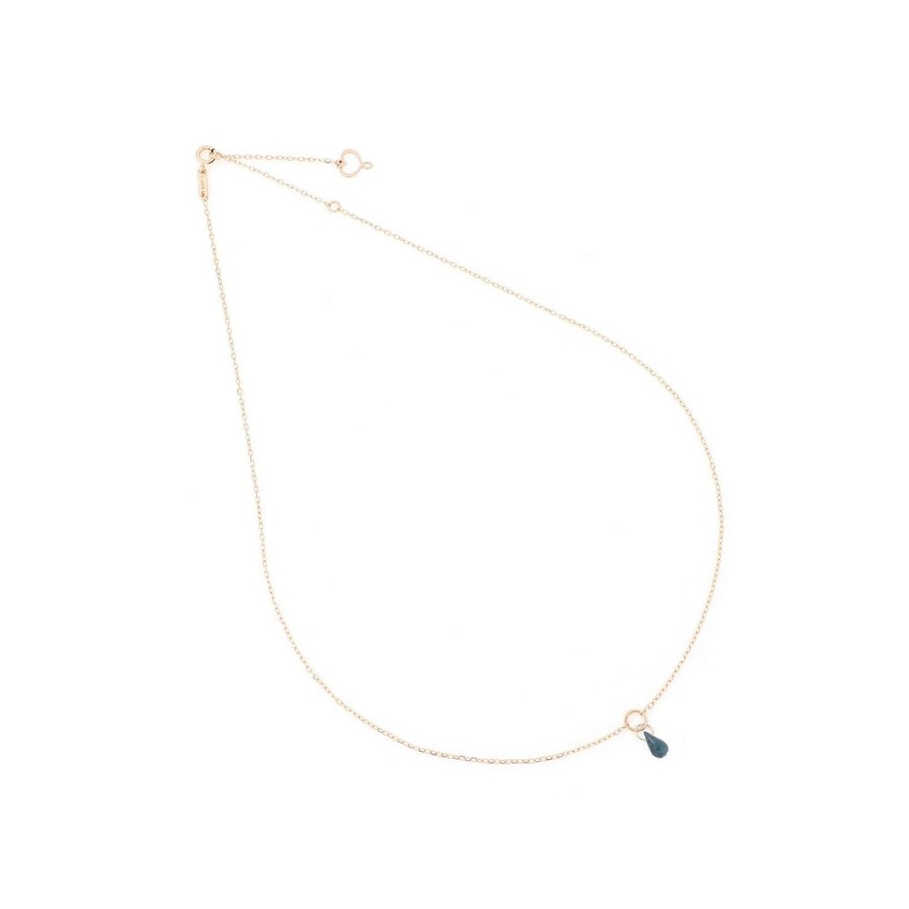Girocollo oro 18kt con Topazio blu [92bc9beb]