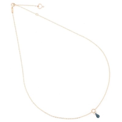 Girocollo oro 18kt con Topazio blu [4b9ad8e6]