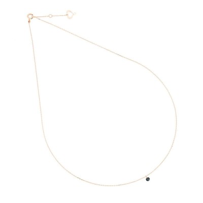 Girocollo oro 18kt diamante nudo nero [86540c2b]