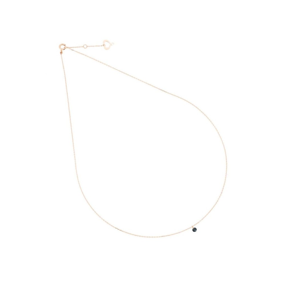 Girocollo oro 18kt diamante nudo nero [86540c2b]