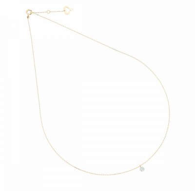 Girocollo oro 18kt e diamante nudo 0,15ct [31ce61f7]