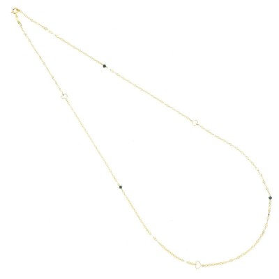 Girocollo oro 18kt cuori Maman Petit diamanti [47f21729]
