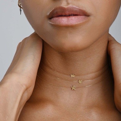 Girocollo oro giallo 18kt con corona Petit [99c7844e]