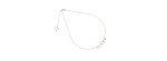 Girocollo oro rosa 18kt 5 stelle pendenti [2540ade0]