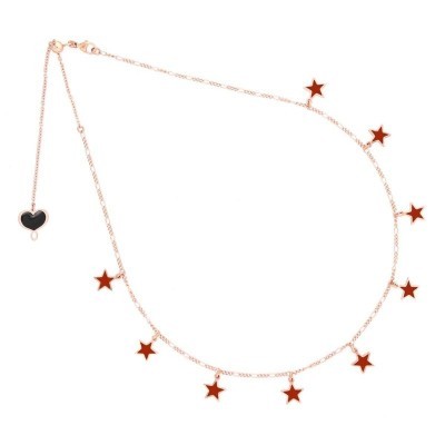 Girocollo Stelle mignon bordeaux [037db019]