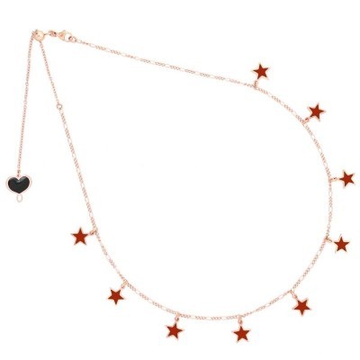 Girocollo Stelle mignon bordeaux [037db019]