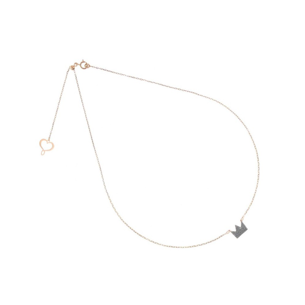 Girocollo Aurum in oro rosa 18kt con corona [3b373a5e]