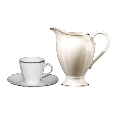Set caffè 15 pezzi Duchessa filo platino [eb2b0e6b]