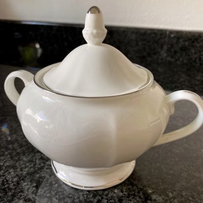 Set caffè 15 pezzi Duchessa filo platino [8040cb7c]
