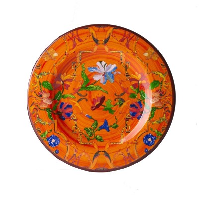 Piatto frutta Pancale Arancio 23 cm [5fd3a495]