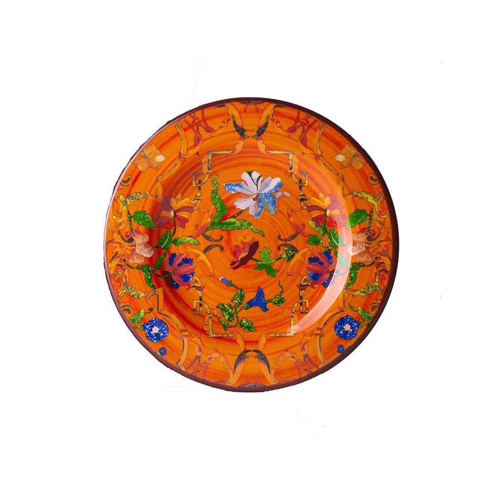 Piatto frutta Pancale Arancio 23 cm [5fd3a495]
