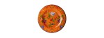 Piatto frutta Pancale Arancio 23 cm [5fd3a495]