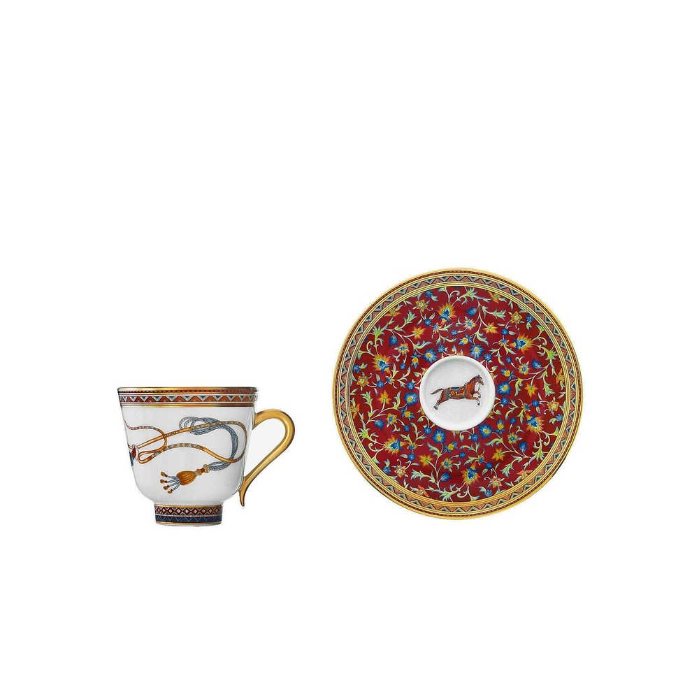 Tazza Caffè con Piattino Cheval D'Orient [686f5c26]