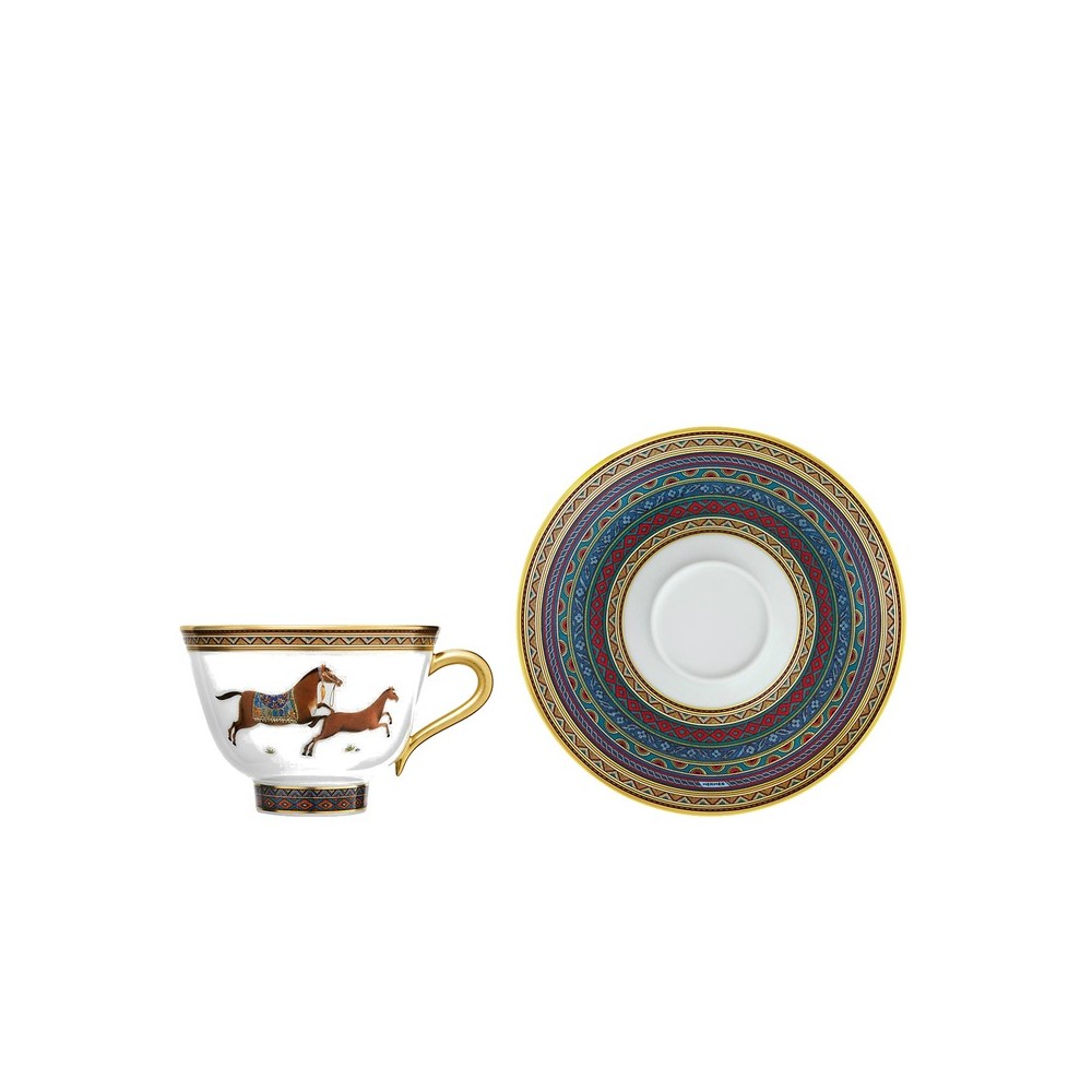 Tazza tè con piattino n° 6 Cheval d'Orient [0b6658fb]