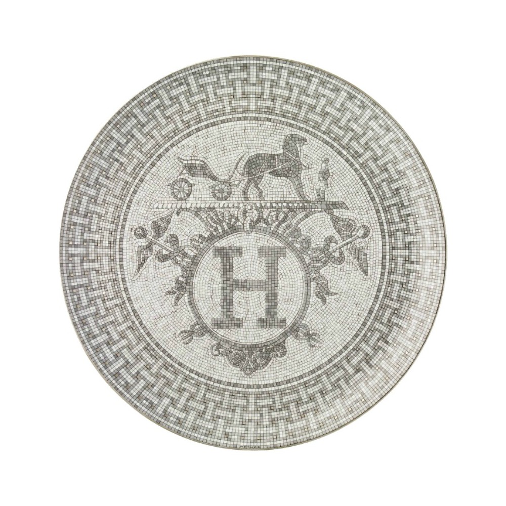 Piatto Torta Mosaïque Au 24 Platino D32cm [93718706]