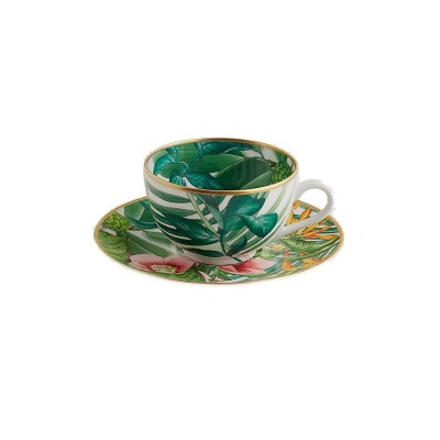 Tazza da tè con piattino Passifolia 20 cl [dda9344e]