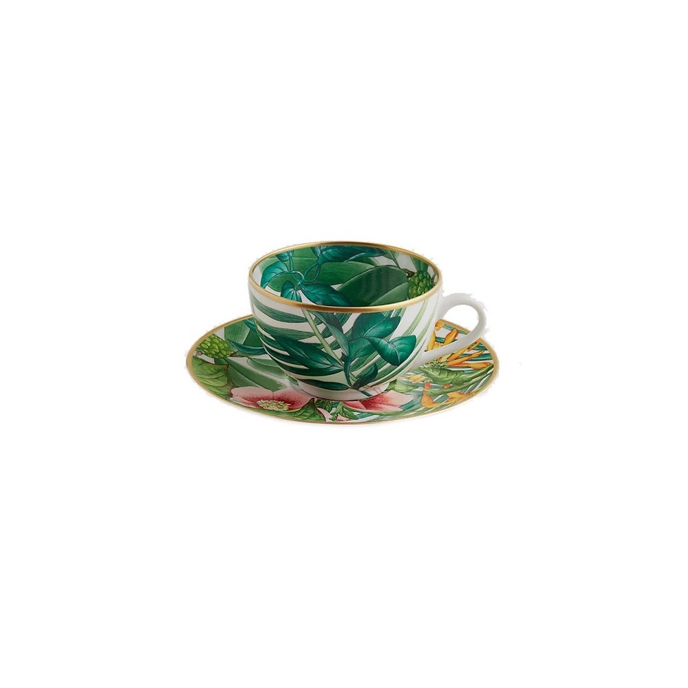 Tazza da tè con piattino Passifolia 20 cl [dda9344e]