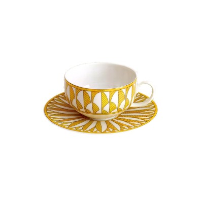 Tazza da tè con piattino Soleil 20 cl [ff799ad0]