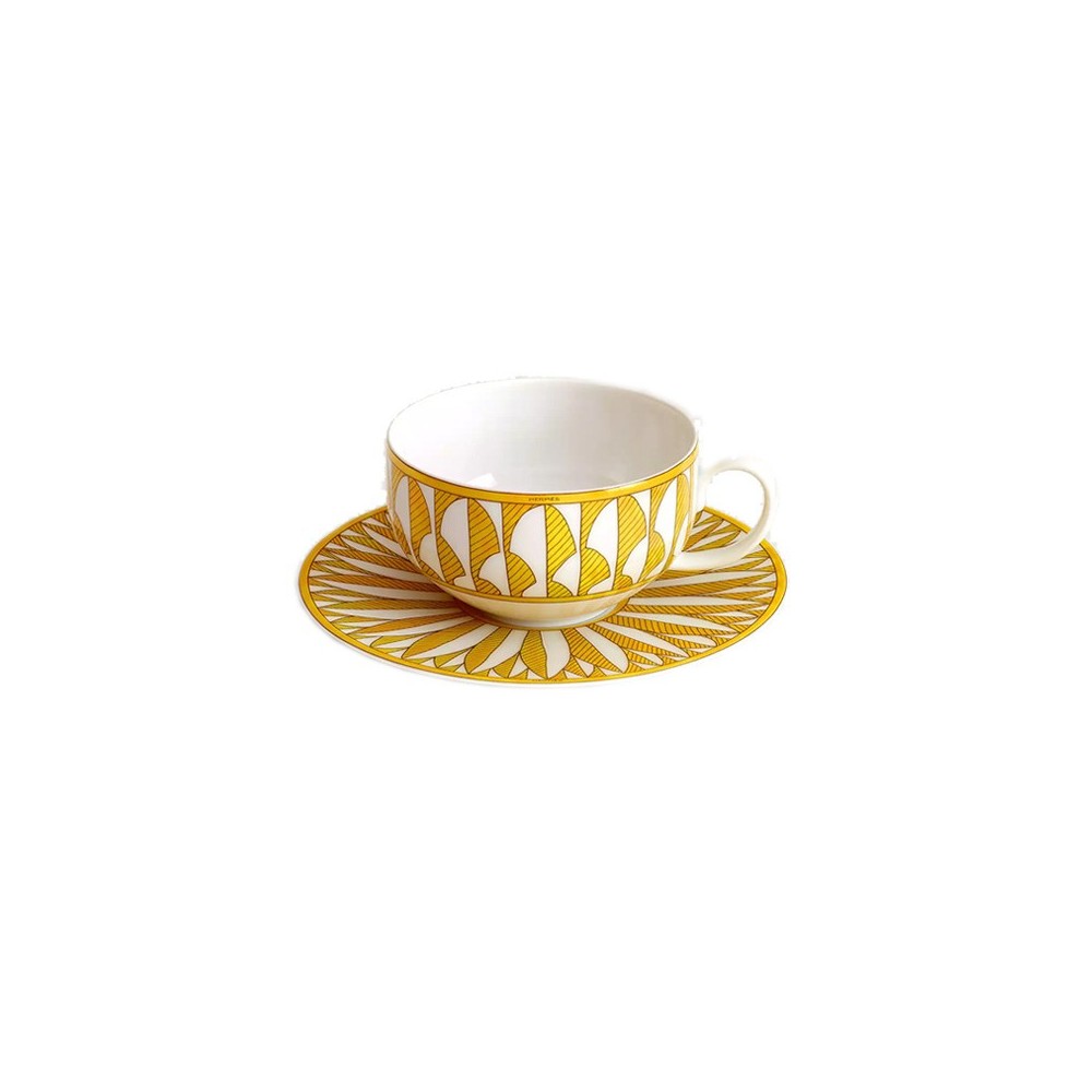 Tazza da tè con piattino Soleil 20 cl [ff799ad0]