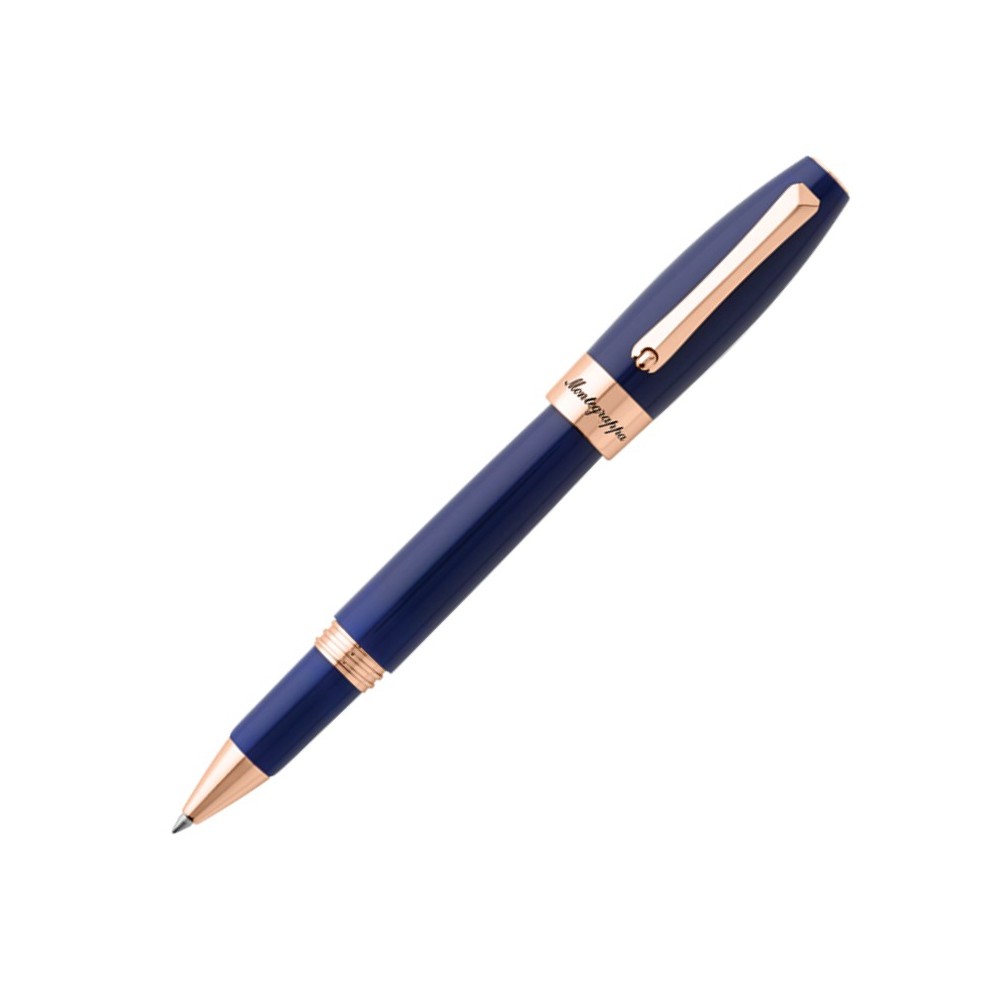 Penna Fortuna Blu Roller, PVD Oro Rosa [2d70e583]
