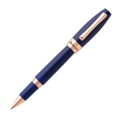 Penna Fortuna Blu Roller, PVD Oro Rosa [2d70e583]