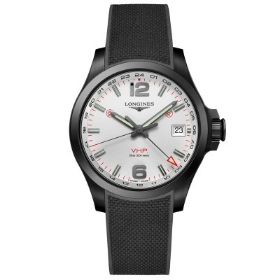 Orologio Conquest V.H.P. GMT 41mm PVD Nero [fb411512]