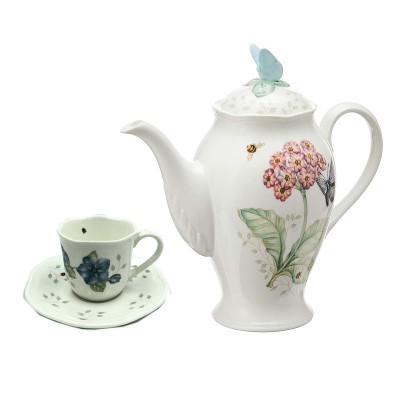 Set caffè 4 pezzi e caffettiera Butterfly Meadow [1f6035dd]