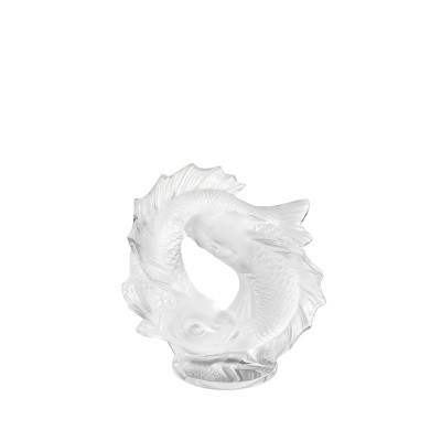 Scultura Piccola Doppio Pesce Lalique [4be39ff4]